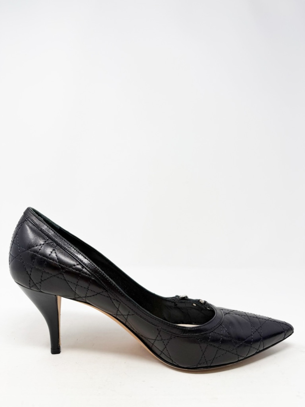 Dior Cannage Quilted Leather Pointed Toe Heels Womens Size EU 41 - Picture 7 of 10